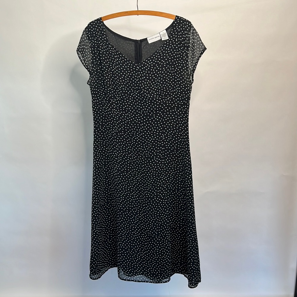 Black and white polka dot dress size 10